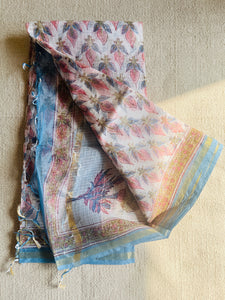 MULTICOLORED LEAF PRINT KOTA DUPATTA