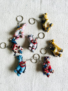 CAMEL KEY RINGS (ASSORTED FABRICS & COLORS)