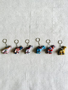 CAMEL KEY RINGS (ASSORTED FABRICS & COLORS)