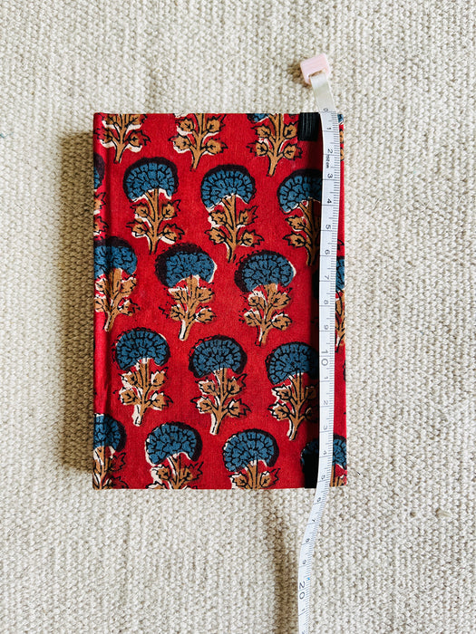 "LAAL SYAHI" BLOCK PRINTED HANDMADE DIARY A6