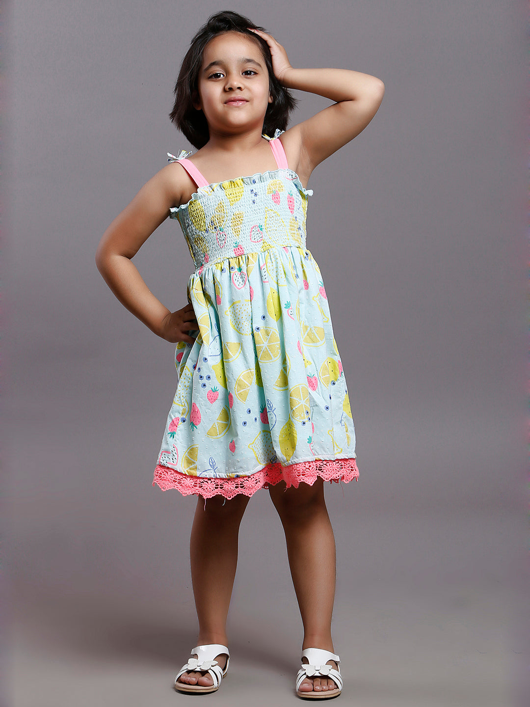 Smocked Dresses Girls Frock Cotton Baby Kids Dress Embroidery Party Holiday  School Boutiques - CosplayWare.com