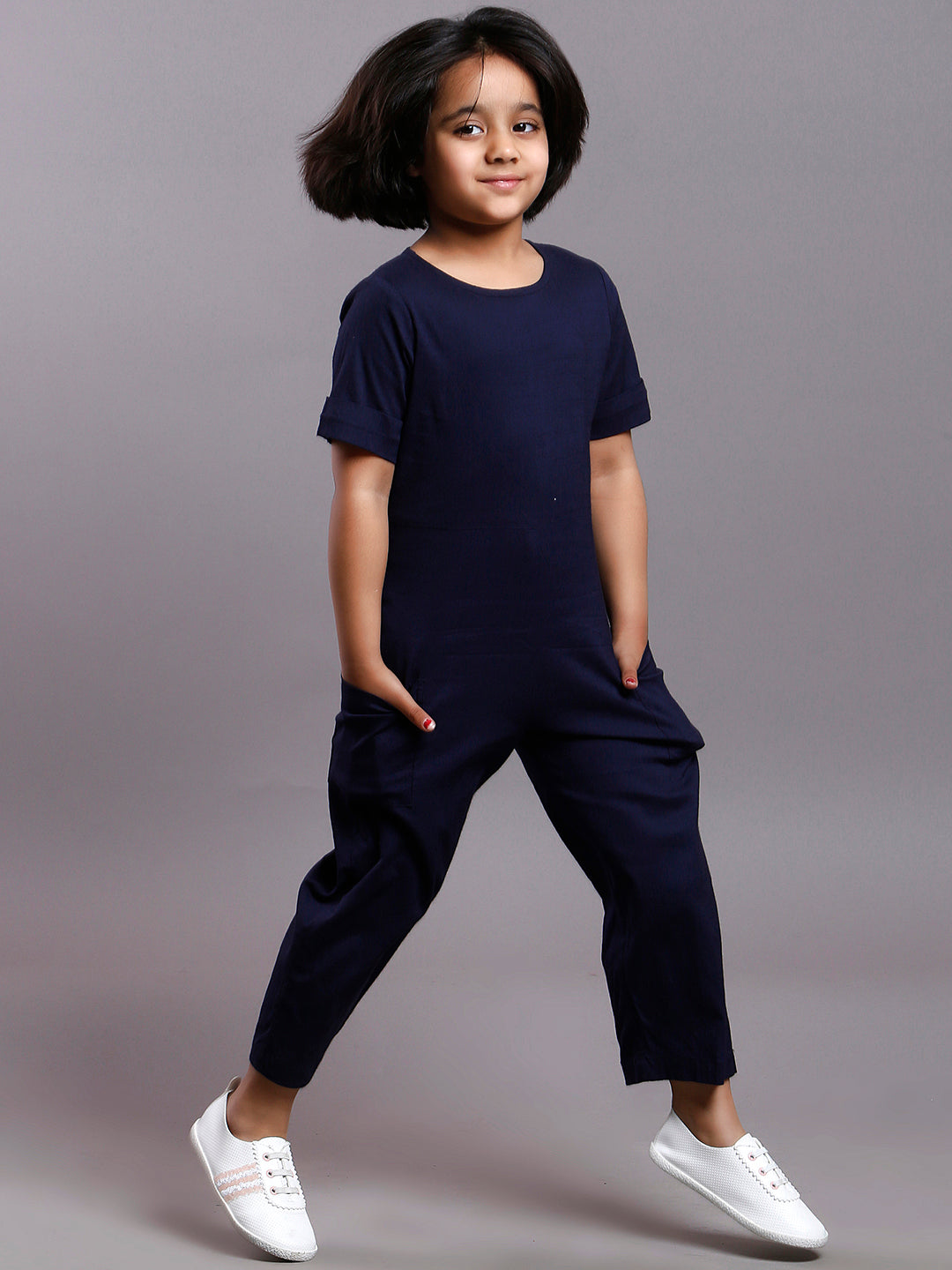 Kids store navy jumpsuit